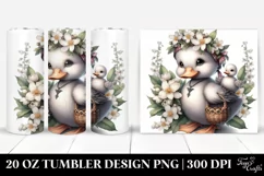 Detailed Gothic Baby Duck | 20 Oz Tumbler Product Image 1