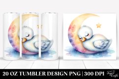 Baby Swan Sleeping on the Moon | 20 oz Tumbler Product Image 1