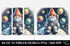 Cosmonaut Suit Moon Gnome 20 oz Tumbler Product Image 1