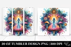 Magical Celestial Mushroom 20 Oz Tumbler Design Product Image 1