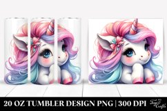 Baby Unicorn with Cool Haircut | 20 oz Tumbler Product Image 1