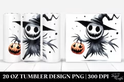 Simple Funny Halloween Clipart, Nightmare 20 Oz Tumbler Product Image 1