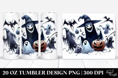 Simple Funny Halloween Clipart, Nightmare 20 Oz Tumbler Product Image 1