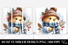 Cool Looking Chicken in Winter Clothes 20 Oz Tumbler Product Image 1