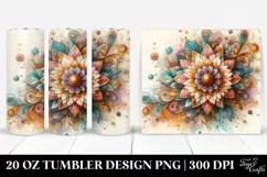 Abstract Pastel Wooden Marigold Clipart Product Image 1