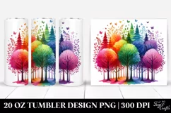 Colorful Rainbow Trees | 20 oz Tumbler Product Image 1
