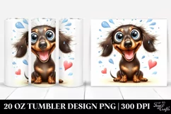 Funny Dachshund Smiling | 20 oz Tumbler Product Image 1