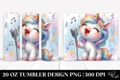 Singing Baby Unicorn Fairy Tale 20 oz Tumbler Product Image 1