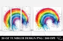 Colorful Rainbow | 20 oz Tumbler Product Image 1