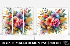 Colorful Abstract Bouquet | 20 Oz Tumbler Product Image 1