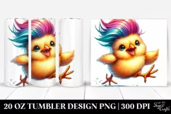 Cute Baby Chicken Running | 20 Oz Tumbler Product Image 1