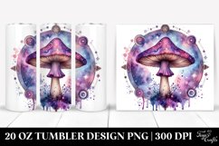 Vibrant Celestial Mushroom Sublimation Clipart Product Image 1