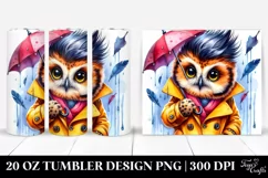 Cute Baby Owl Posing | 20 Oz Tumbler Product Image 1