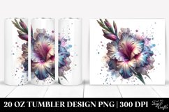 Shiny Gladiolus Tumbler Design Product Image 1
