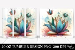 Whimsical Watercolor Snowdrop Tumbler | 20 oz Tumbler Product Image 1