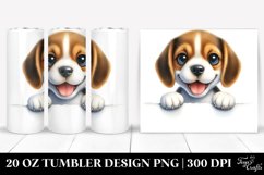 Cute Baby Beagle Smiling | 20 Oz Tumbler Product Image 1