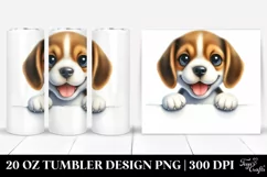 Cute Baby Beagle Smiling | 20 Oz Tumbler Product Image 1
