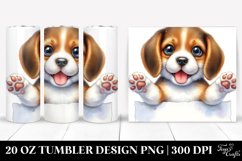 Cute Baby Beagle Smiling | 20 Oz Tumbler Product Image 1