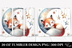 Sleeping Baby Fox Tumbler | 20 Oz Tumbler Product Image 1