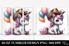 Baby Unicorn Cowboy Hat | 20 Oz Tumbler Product Image 1