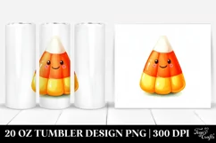 Funny Halloween Clipart, Candy Corn 20 Oz Tumbler Product Image 1