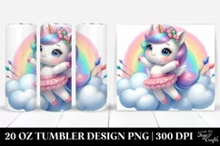 Baby Unicorn Cloud Dancer | 20 Oz Tumbler Product Image 1