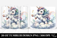 Baby Unicorn Dancer Cloud | 20 Oz Tumbler Product Image 1
