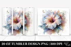 Abstract Glossy Petunia | 20 oz Tumbler Product Image 1