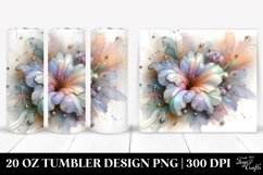 Abstract Glossy Petunia | 20 oz Tumbler Product Image 1