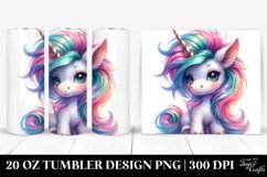 Baby Unicorn Cool Haircut | 20 Oz Tumbler Product Image 1