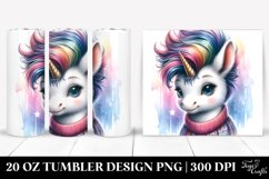 Baby Unicorn Cool Haircut | 20 Oz Tumbler Product Image 1
