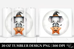 Baby Elephant on Star, Halloween 20 Oz Tumbler Product Image 1