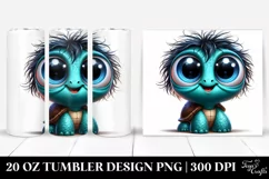 Crazy Baby Turtle Cartoon | 20 Oz Tumbler Product Image 1