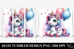 Baby Unicorn Balloons | 20 Oz Tumbler Product Image 1