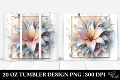 Shiny Pastel Lily | 20 oz Tumbler Product Image 1