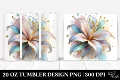 Shiny Pastel Lily | 20 oz Tumbler Product Image 1