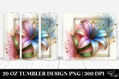 Shiny Pastel Lily | 20 oz Tumbler Product Image 1