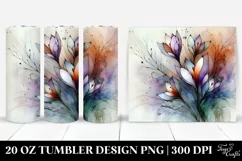 Abstract Wooden Crocus Stained Tumbler|20 oz Tumbler Product Image 1