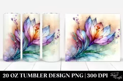 Abstract Wooden Crocus Stained Tumbler|20 oz Tumbler Product Image 1