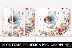 Colorful Fairy Tumbling Spring Petals | 20 Oz Tumbler Product Image 1