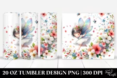 Colorful Fairy Tumbling Spring Petals | 20 Oz Tumbler Product Image 1