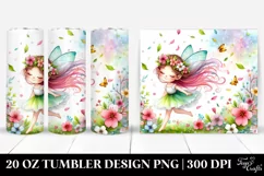 Colorful Fairy Tumbling Spring Petals | 20 Oz Tumbler Product Image 1