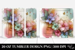 Glossy Impatiens, Watercolor 20 Oz Tumbler Product Image 1