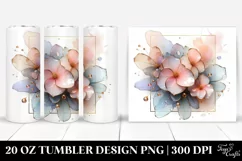 Glossy Impatiens, Watercolor 20 Oz Tumbler Product Image 1