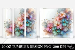 Glossy Impatiens, Watercolor 20 Oz Tumbler Product Image 1