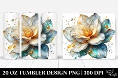 Abstract Shiny Gardenia | 20 Oz Tumbler Product Image 1