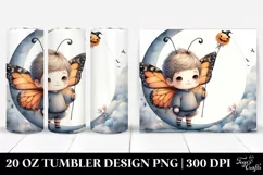 Baby Butterfly on Cloud, Halloween 20 Oz Tumbler Product Image 1