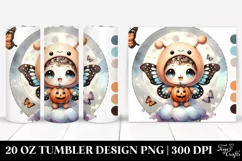 Baby Butterfly on Cloud, Halloween 20 Oz Tumbler Product Image 1