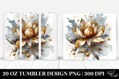 Wooden Stained Magnolia | 20 Oz Tumbler Product Image 1