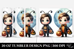 Baby Butterfly Standing on Moon 20 Oz Tumbler Product Image 1